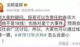 卓伟的最新爆料,揭秘娱乐圈惊天大秘密！